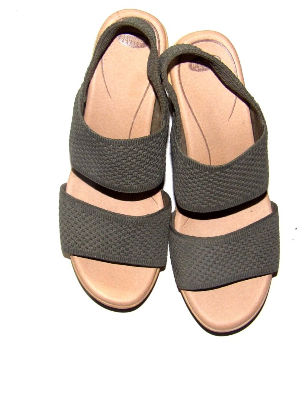Dr. Scholl's Olive Green Platform Slingback Sandals  Women Size 6.5